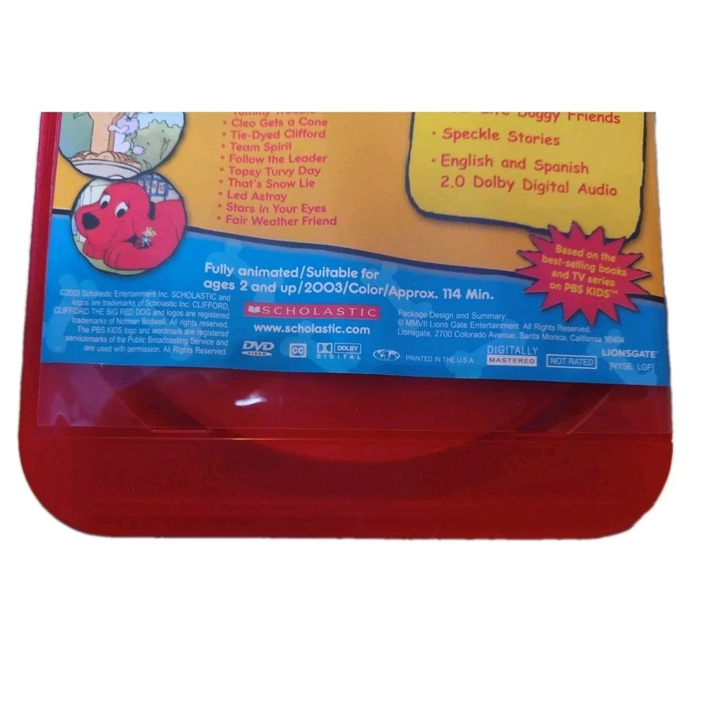 2 2003/2006 Clifford THE BIG RED DOG VHS Clifford's Big Halloween/Playtime With